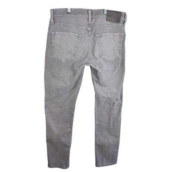Adriano Goldschmied AG The Tellis Modern Slim Gray Corduroy Pants Men's 30 x 34 - Picture 2 of 9